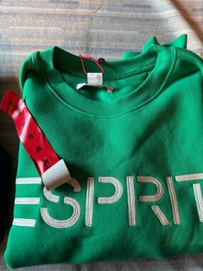 Esprit Green Logo Sweatshirt size M